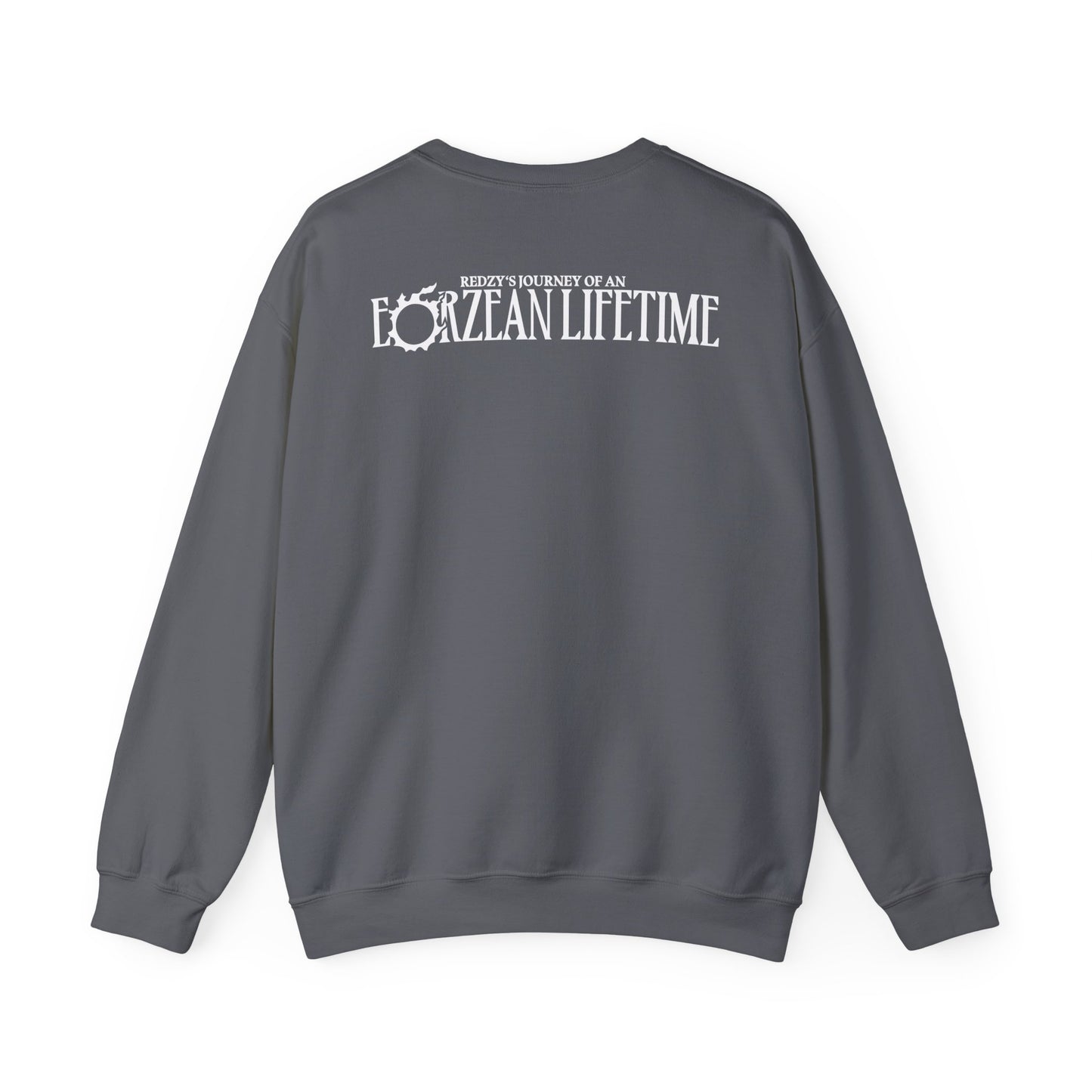 Free Company Logo with Eorzean Lifetime Logo | Unisex Heavy Blend™ Crewneck Sweatshirt